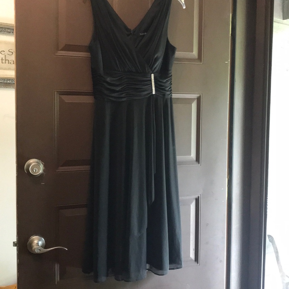 Formal black gown, size 10